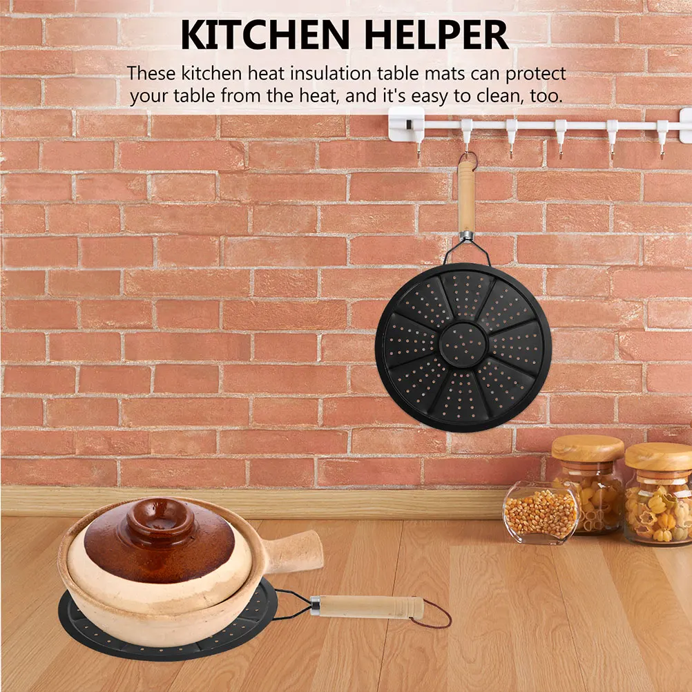 Insulation Pads Pot Heat Diffuser Gas Flame Reducer Glass Saucepan Cooker Mat Induction Pans Rack Placemat gas stove protector pads