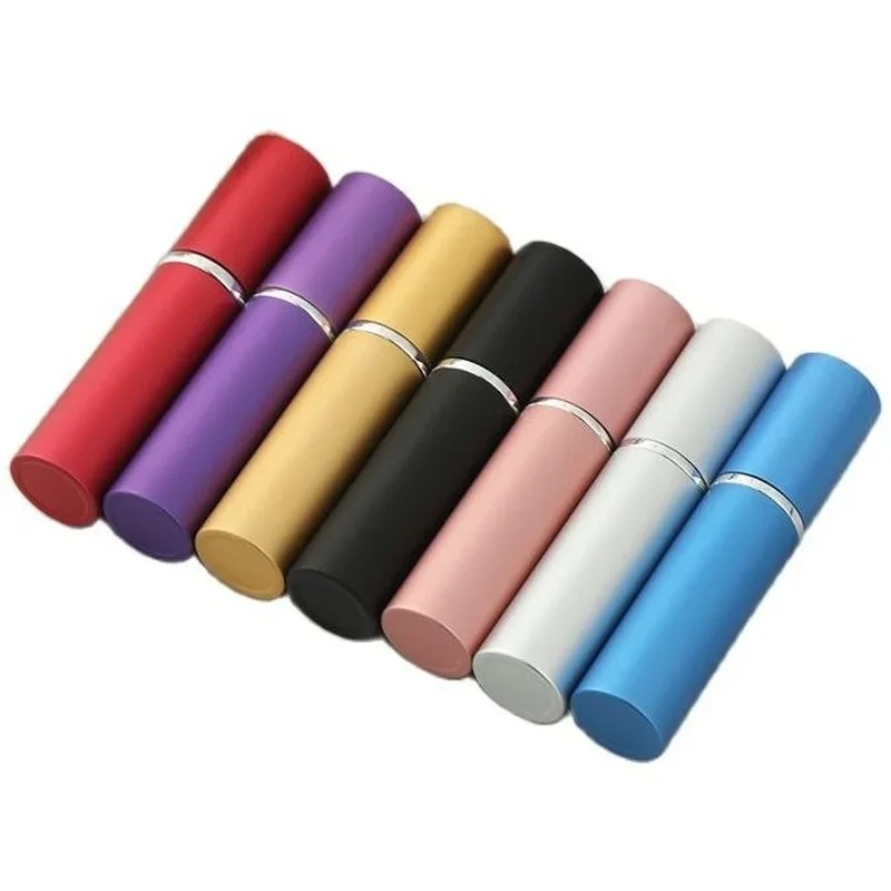 Portable Refillable Perfume Bottle With Atomizer Empty Aluminum Parfume Case Container Spray Bottle 5ml Travel