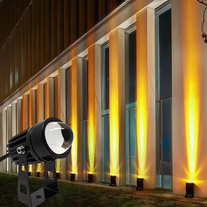 5W 9W Wall LED Spotlight Outdoor One Beam Lights 110V 220V Red Green Blue Home Lamp IP66 Waterproof Landscape Gardon Lighting 3