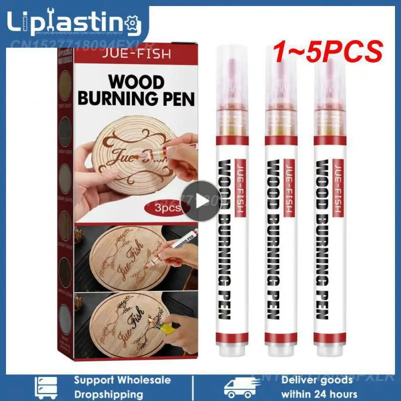 

1~5PCS Wood Burning Pen Set Double-ended Marker For Detailed Wood Burning And Etching Wood Painting For Artists And