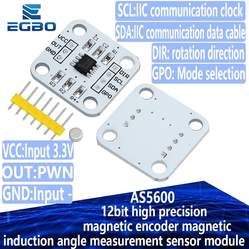 3Pcs AS5600 Encoder 12 Bit Magnetic Induction Angle Measuring | Daraz.lk - View #5