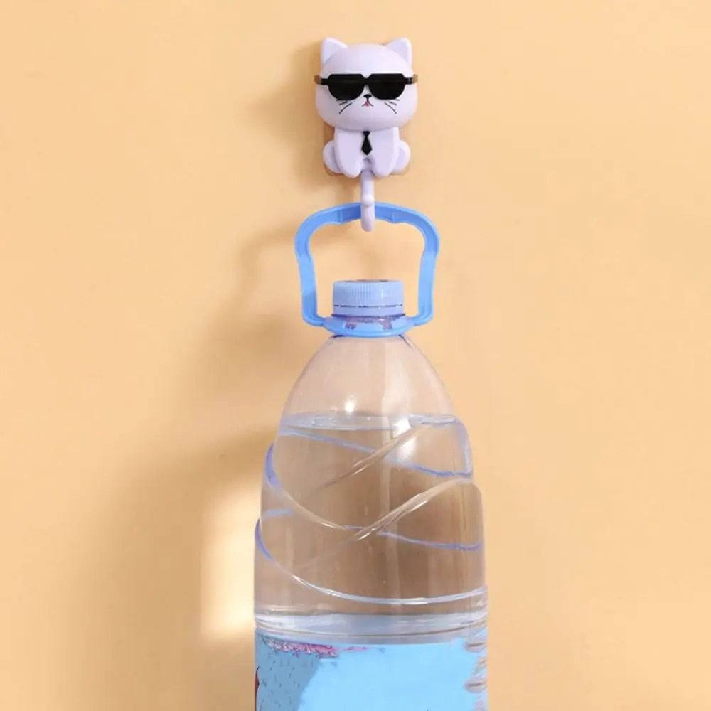 Wall Hanging Hook Creative Plastic Cartoon Cat Hooks Decorative Waterproof Key Hangers Sunglasses Cat Hooks Bathroom Self Adhesive Hooks Metal Wall Key Holder Key Holder Adhesive Hooks Wall Key Holder