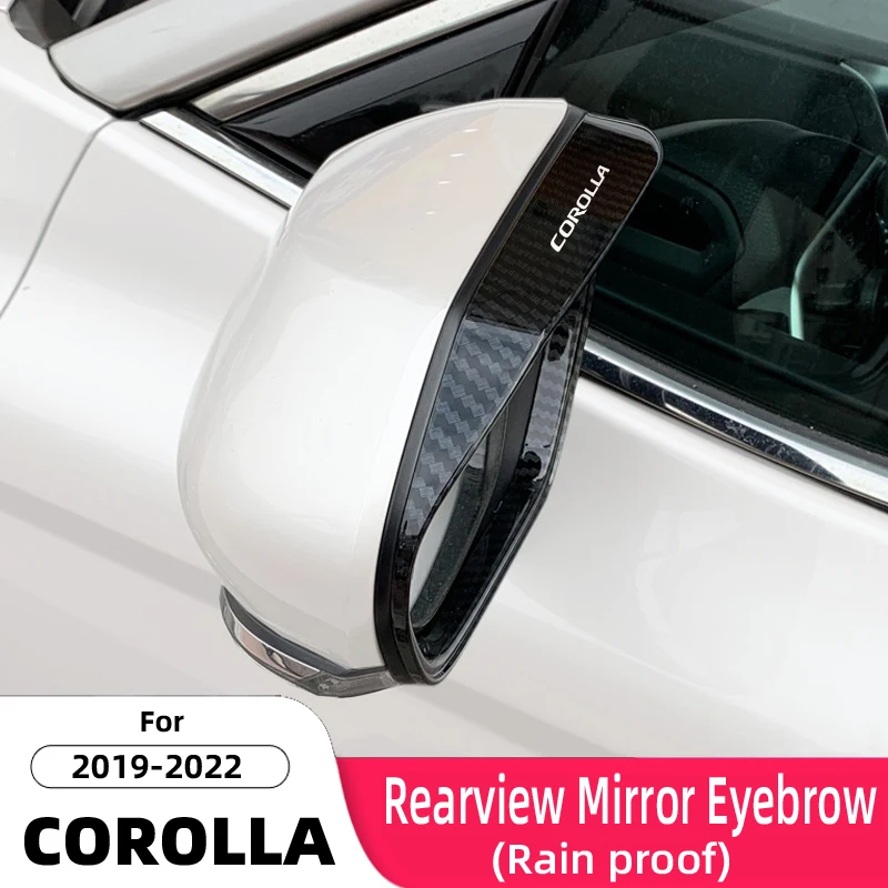 Car Rearview Mirror Rain Eyebrow Protector Rain Cover rearview mirror rain eyebrow for Toyota Corolla E210 12th