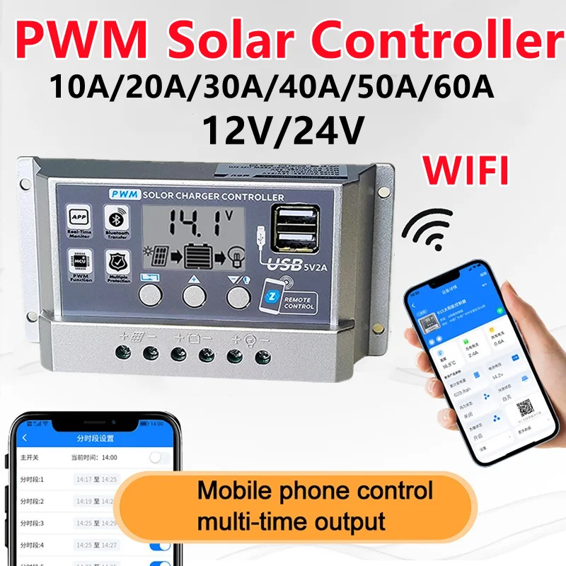 12V/24V 10A/20A/30A/40A/50A High Definition LCD Digital Display ...