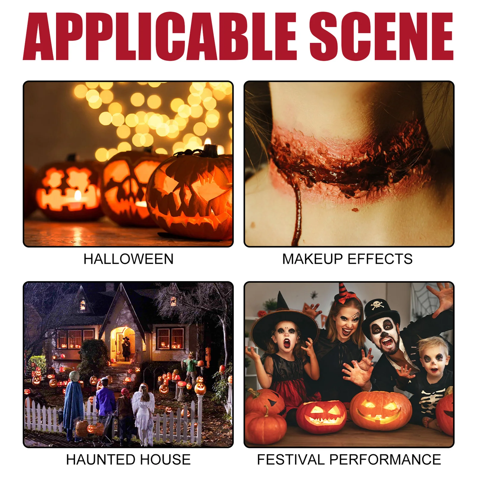 Halloween Fake Scar Makeup Kit - Horror Cosplay Skin Wax  Plasma Tool