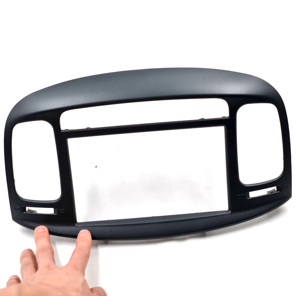 Radio Frame 2Din Car Radio Fascia for HYUNDAI Accent 09-12 DVD Stereo Frame Plate Adapter Mounting Dash Installation Bezel Trim Kit