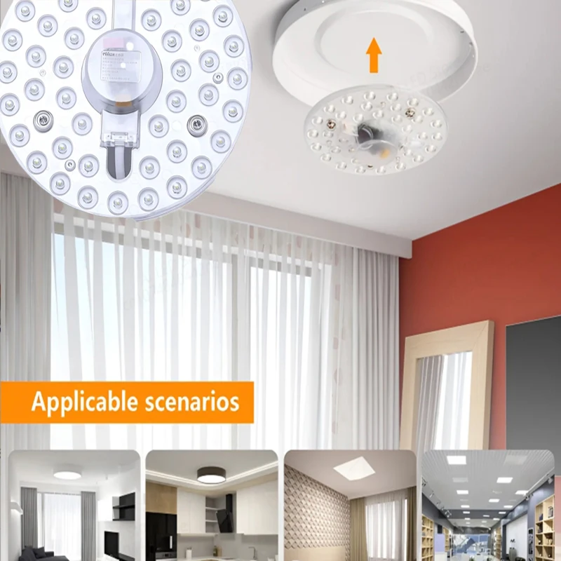 Light Module LED Round Design for Living Room Kitchen Bedroom Reception Hall Lighting Fixtures LED Panel Lights led light led panel