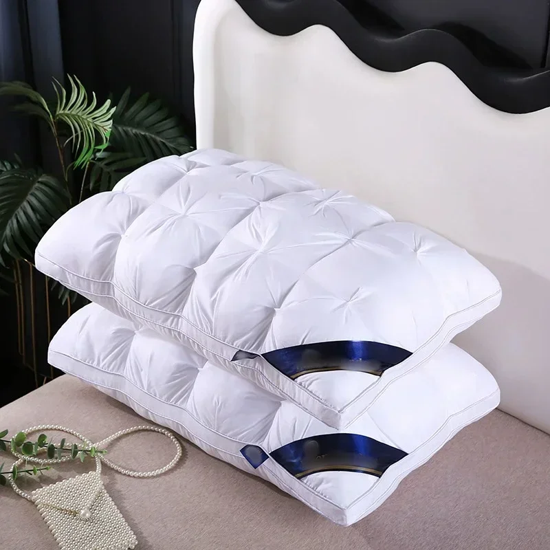 Comfortable Pillows for Sleeping High Quality Sleep Pillow Deep Sleep Neck Pillow Does Not Collapse Pillow Hotel Pillow 48x74cm