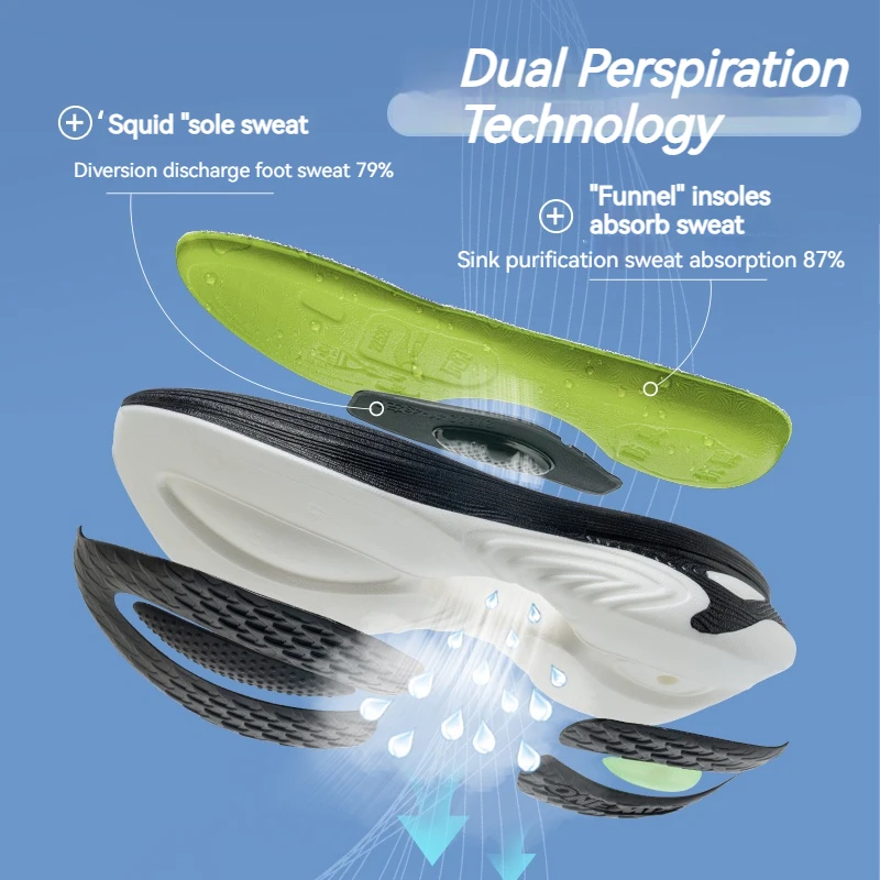 Onemix orca homem amortecimento tênis de corrida treinamento ao ar