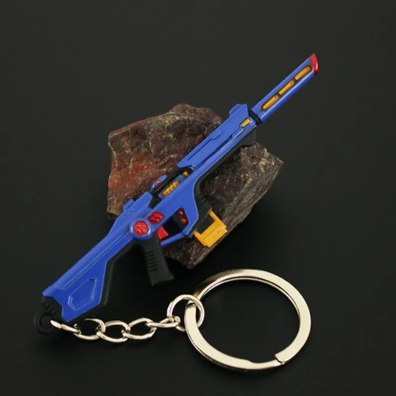 9CM Valorant Keychain Phantom Radiant Entertainment System Game Peripheral Mini Metal Model Keychain Accessories Gifts Boys Toys