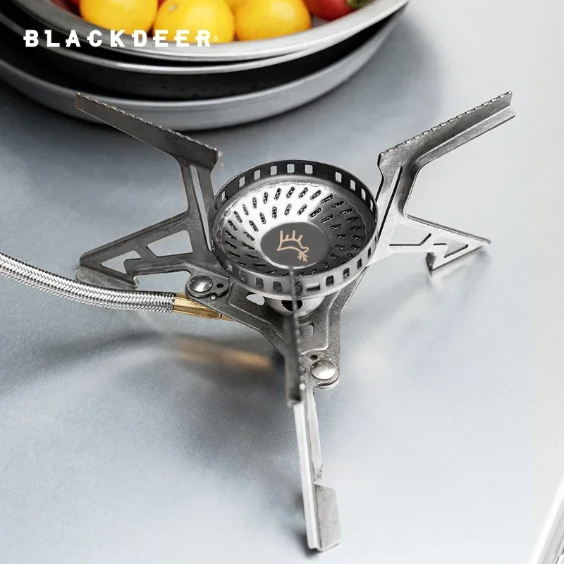 BLACK-DEER 야외 화구 방풍 캠핑 스토브, 휴대용 접이식 초경량 분할 라이터, 하이킹용 관광 장비 