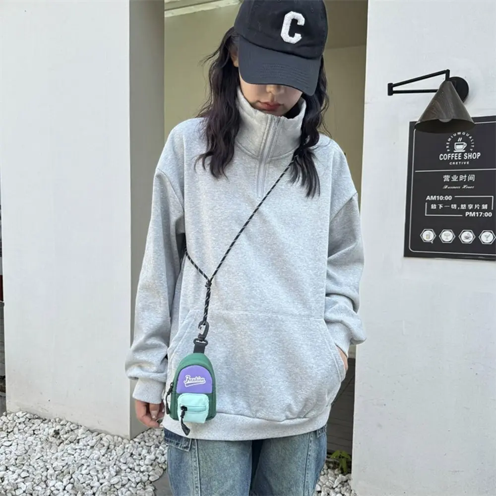 New Neck Hanging Coin Purse Daisy Printed Creative Portable Mini Backpack Key Bag Earphone Storage Bag Mini Hanging