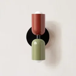 Vibrant Nordic Macaron Wall Lamp - Playful Color Pop (Warm White)