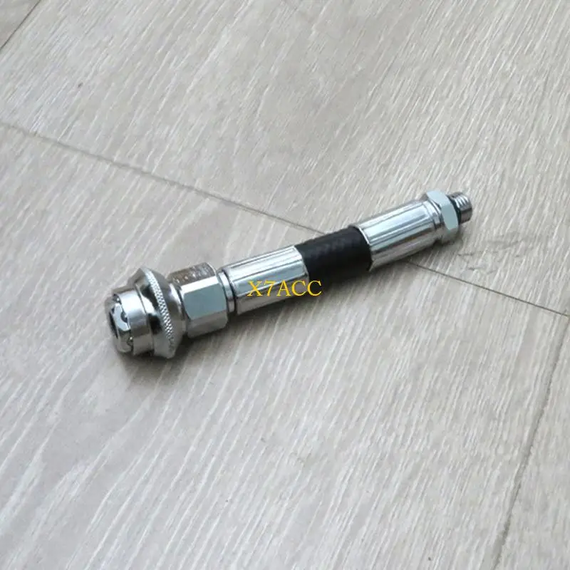 인플레이션 호스 교체용 X7AC 드라이 슈트 스레드 커넥터, 고무 슬리브가 있는 금속 피팅, 12mm 라인 크기, 암 엔드