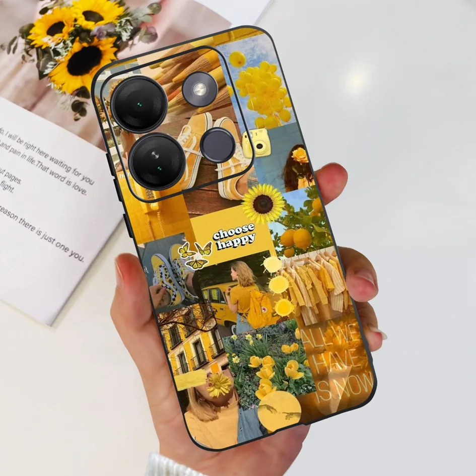 Stylish Patterned Soft Silicone Phone Back Cover