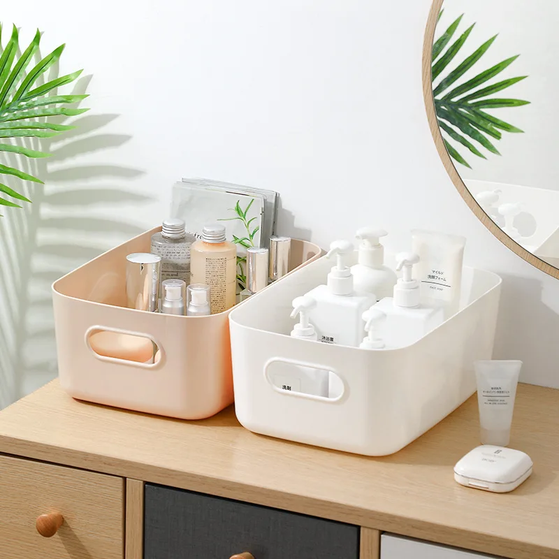 Desktop Storage Box, Cosmetics Clutter Organizer Box, Household Plastic Storage Box, Storage Box, Kitchen Storage, Bathroom 5