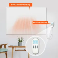 Инфракрасный обогреватель, настенная энергосберегающая нагревательная панель с термостатом для дома и офиса, 520 Вт/850 Вт/1050 Вт — изображение 2