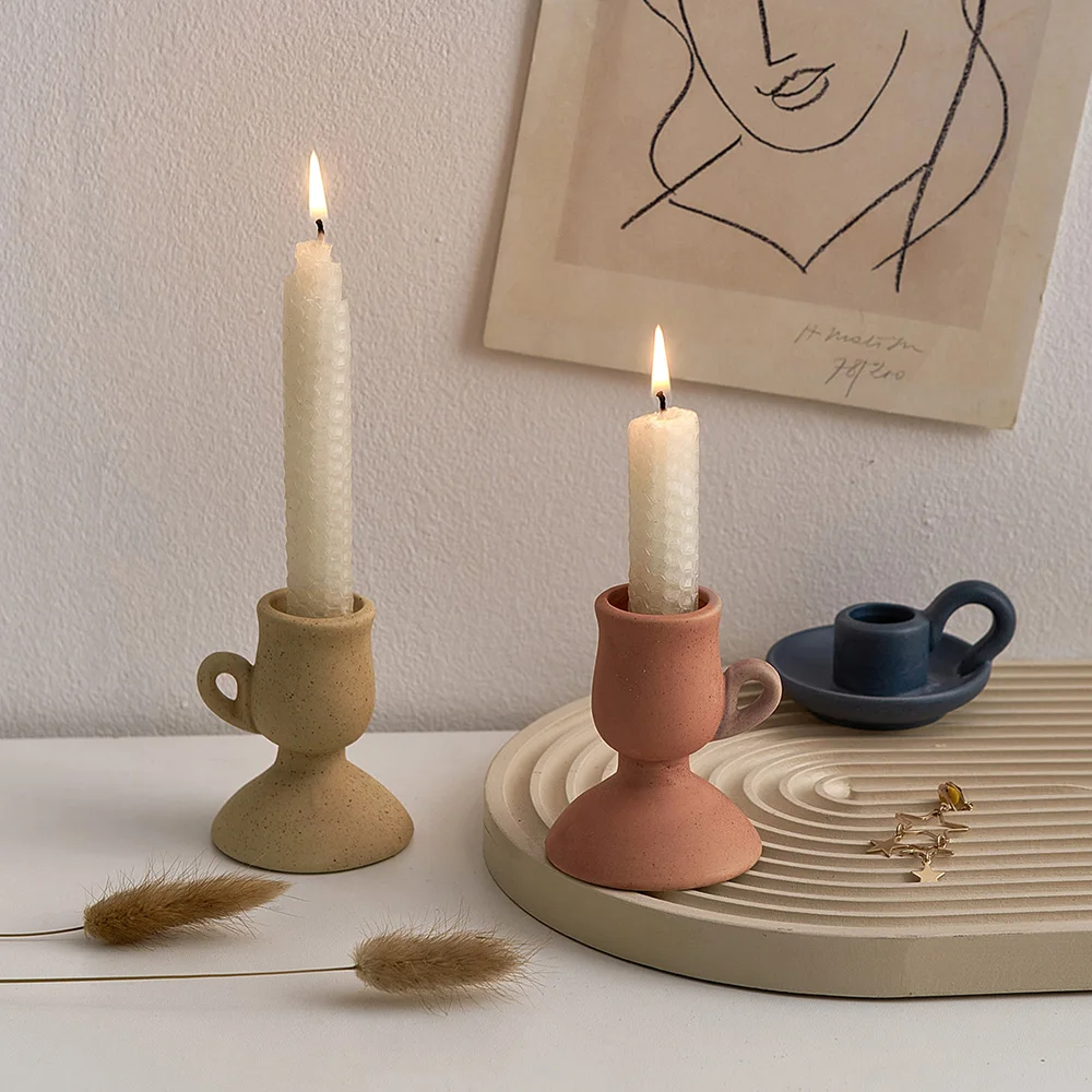 Nordic Ceramic Candle Holder Ceramic Wedding Centerpiece Candle