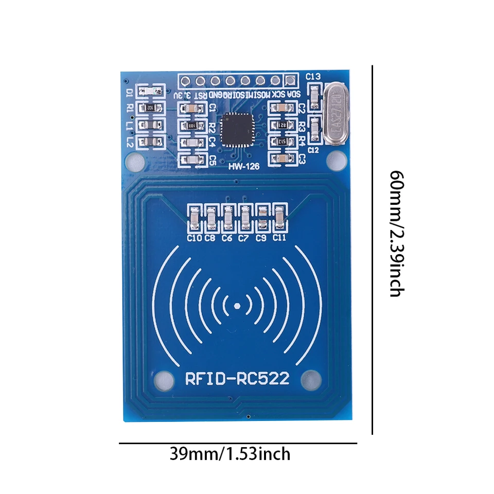 RFID Kit 5pcs Mifare RC522 RFID Reader Module With S50 White Card And ...