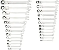 25-Pc. Flex Combination Ratcheting Wrench Set, SAE/MM - 86730 2