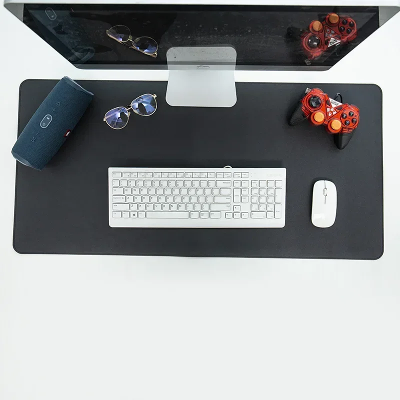 Large Size Office Desk Protector Mat PU Leather Waterproof Mouse Pad Desktop Keyboard Desk Pad Gaming Mousepad PC Accessories