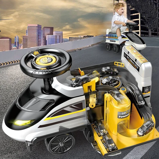 Electric story machine adventure train truck sliding baby toys ride on car kids 2