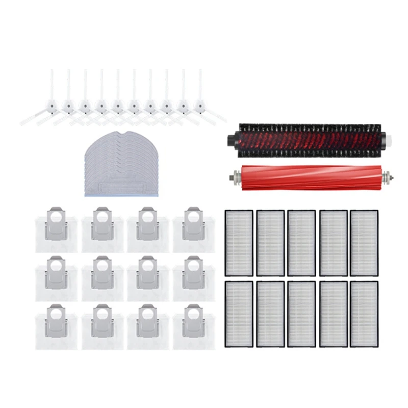 

Filter Mop Cloth Main Side Brush Replacement Accessories For Roborock G10S/G10PRO Robot Vacuum Cleaner