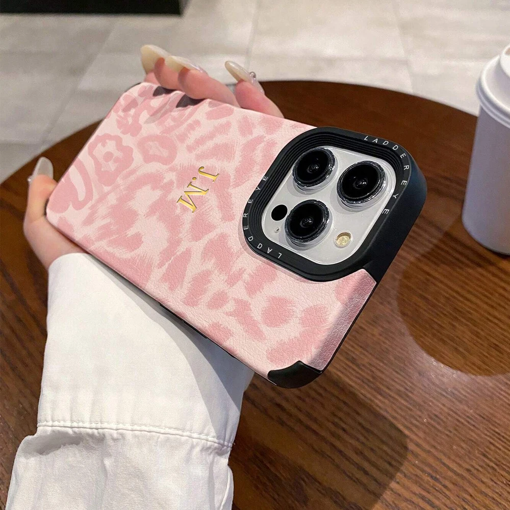 Luxury Leopard Print Personalized Case For iPhone 17 16 15 thumbnail 4