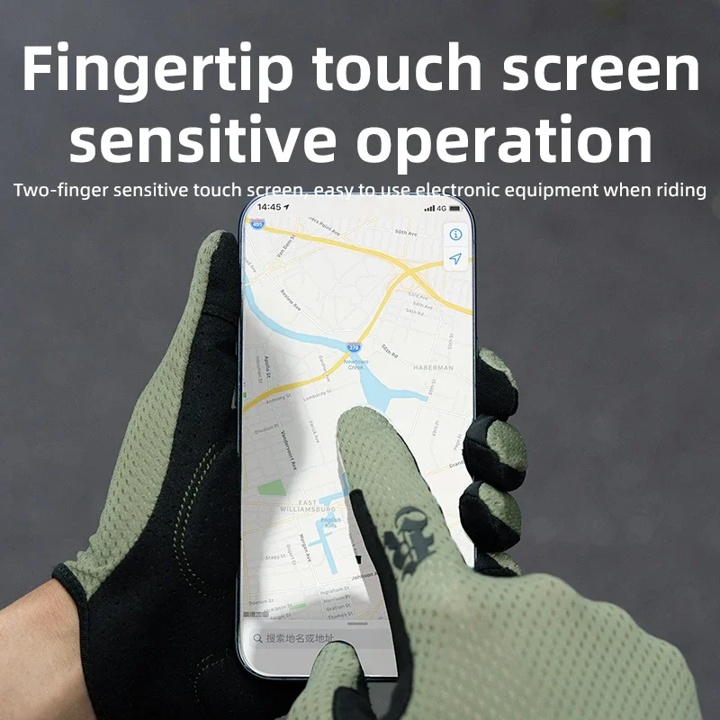 ROCKBROS Cycling Gloves Women Men Breathable Non-slip MTB Road Bike Gloves Touch Screen Spring Summer Autumn Sport Bicycle Glove 5