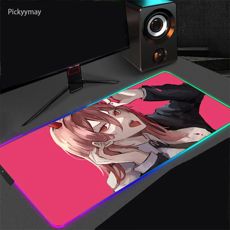 Em promoção! Anime Motosserra Homem De Grande Mouse Pads Makima De Energia  Aki Denji Mousepad De Computador Laptop Gamer Pad Pc Acessórios De Jogos De  Mesa Tapetes