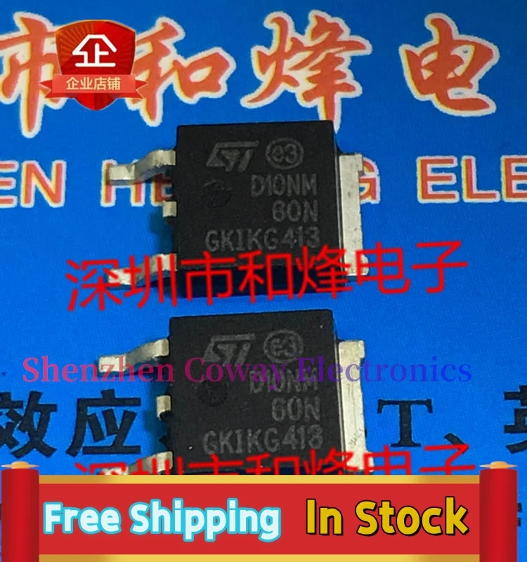 

10PCS-30PCS D10NM60N STD10NM60N TO-252 MOS In Stock Fast Shipping