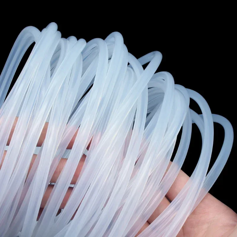 Food Grade Flexible Transparent Silicone Rubber Hose - Non-Toxic, Various Sizes Available
