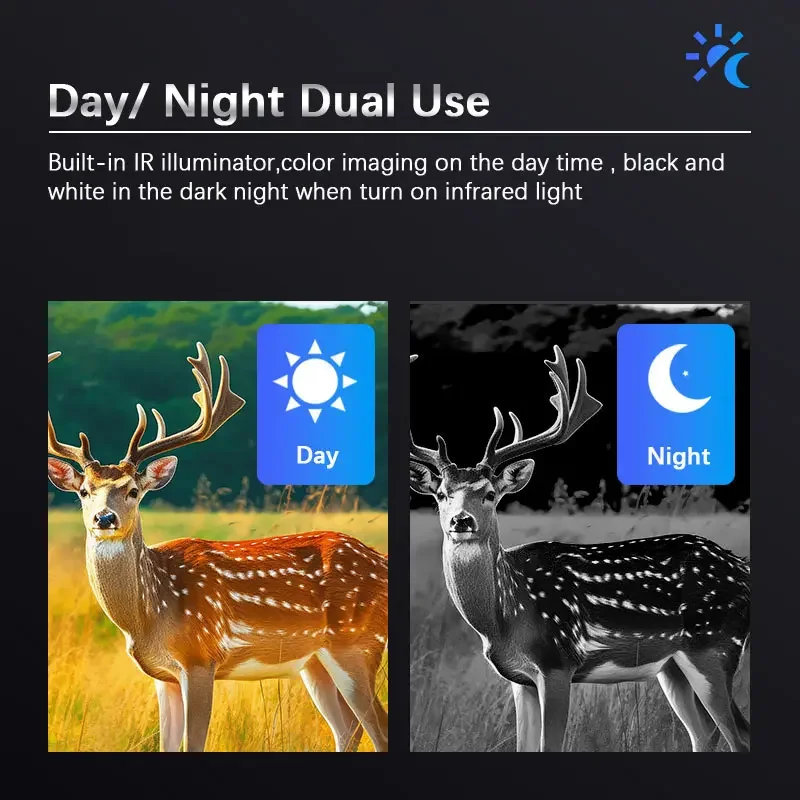 NVC900 헤드 마운트형 야간 투시 쌍안경 4K UHD WiFi 적외선 디지털 카메라 망원경 48MP 16배 줌 사냥 및 캠핑용