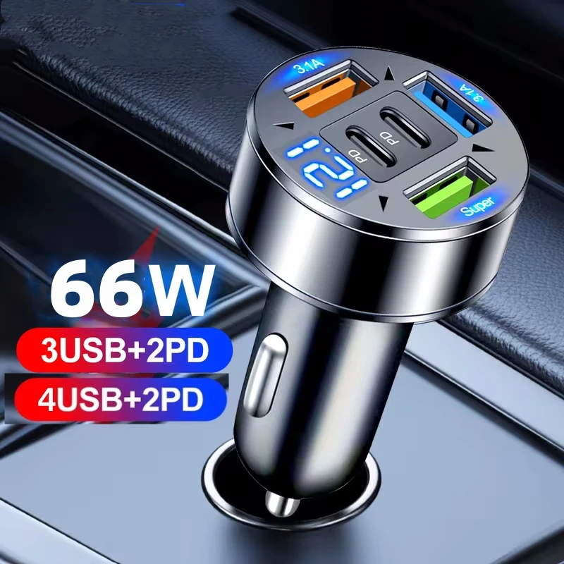 USB Car Charger Quick Charge 3.0 Fast Charging Adapter