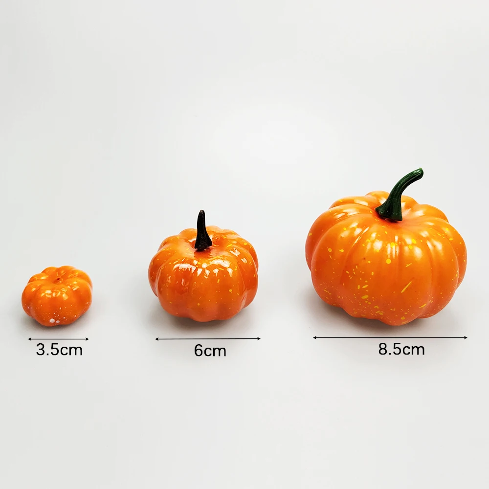 artificial pumpkin decoration Halloween Artificial Pumpkin Decoration Foam Simulation Fake Mini Pumpkin Halloween Party Decoration for Home Diy Craft Supplies