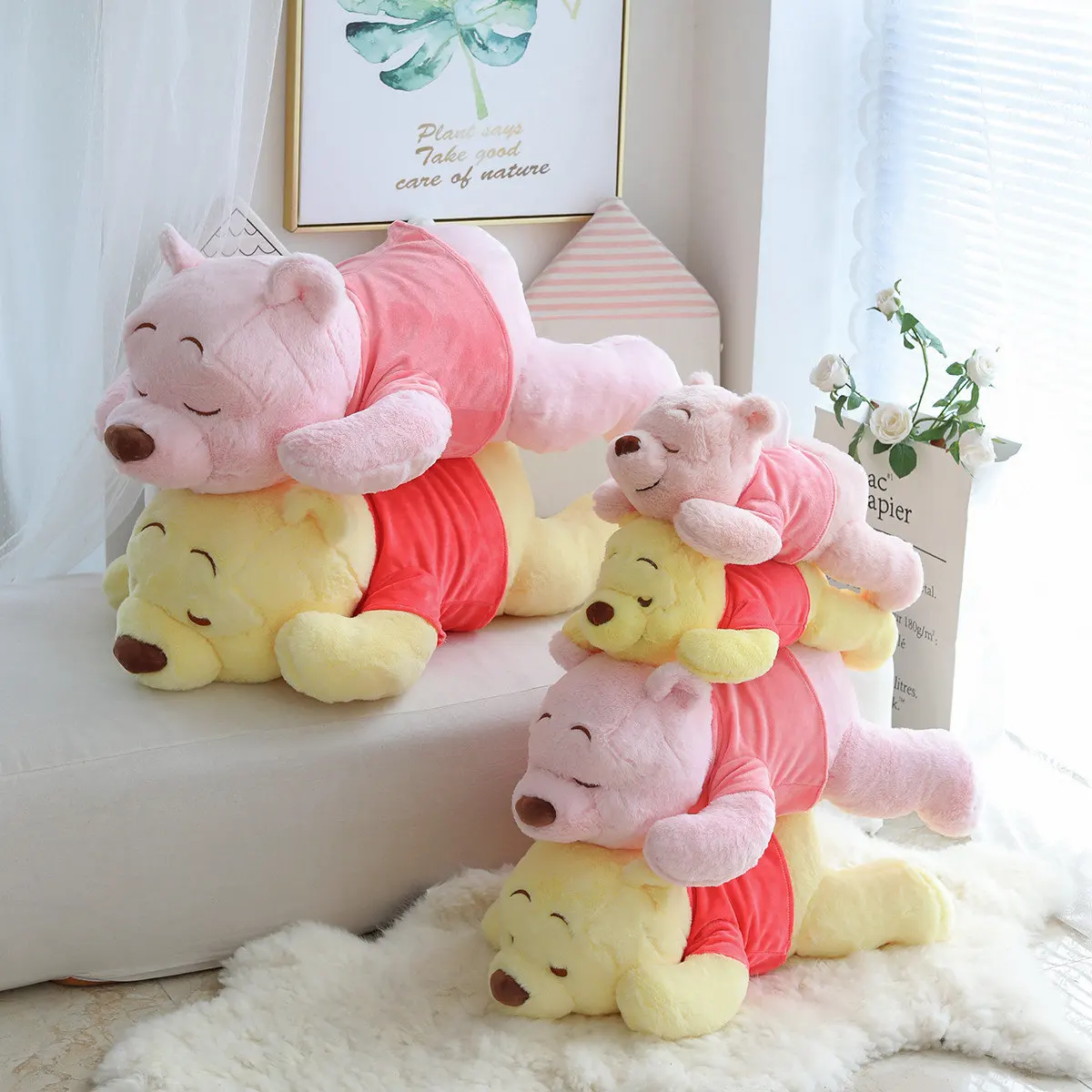 Cartoon puppy bear pillow plush toy girl gift doll home sofa pillow lunch break pillow dormitory doll