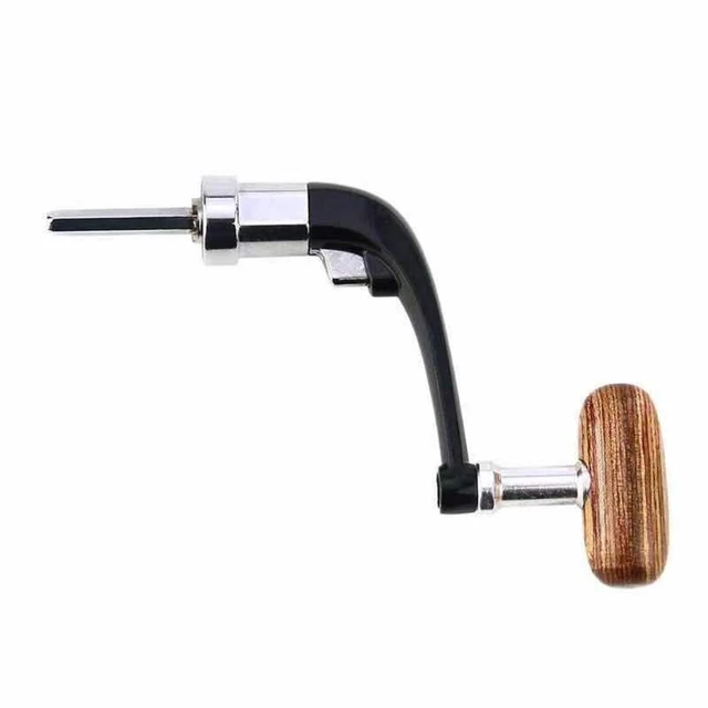 2 Pcs Fishing Spinning Reel Handle Rocker Arm Solid Wood Handle Reel  Replacement Power Handle Grip For Fishing Reel accessories - AliExpress