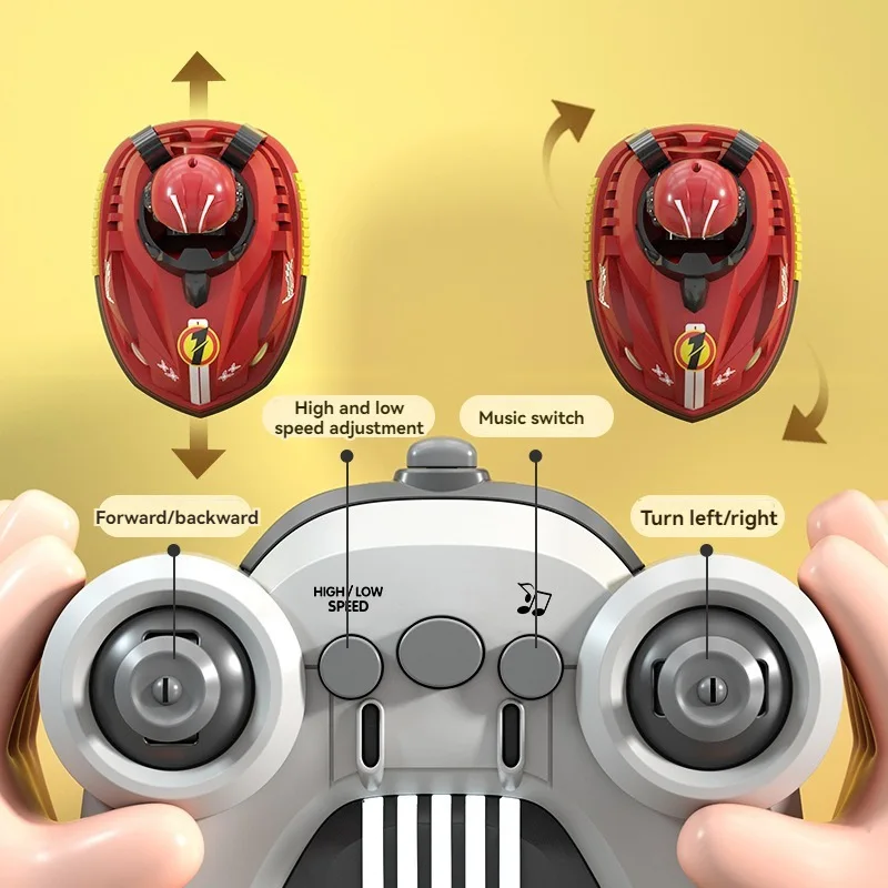 Children's new match parent-child interaction drift kart collision ejection remote control two-person bumper car toy 4