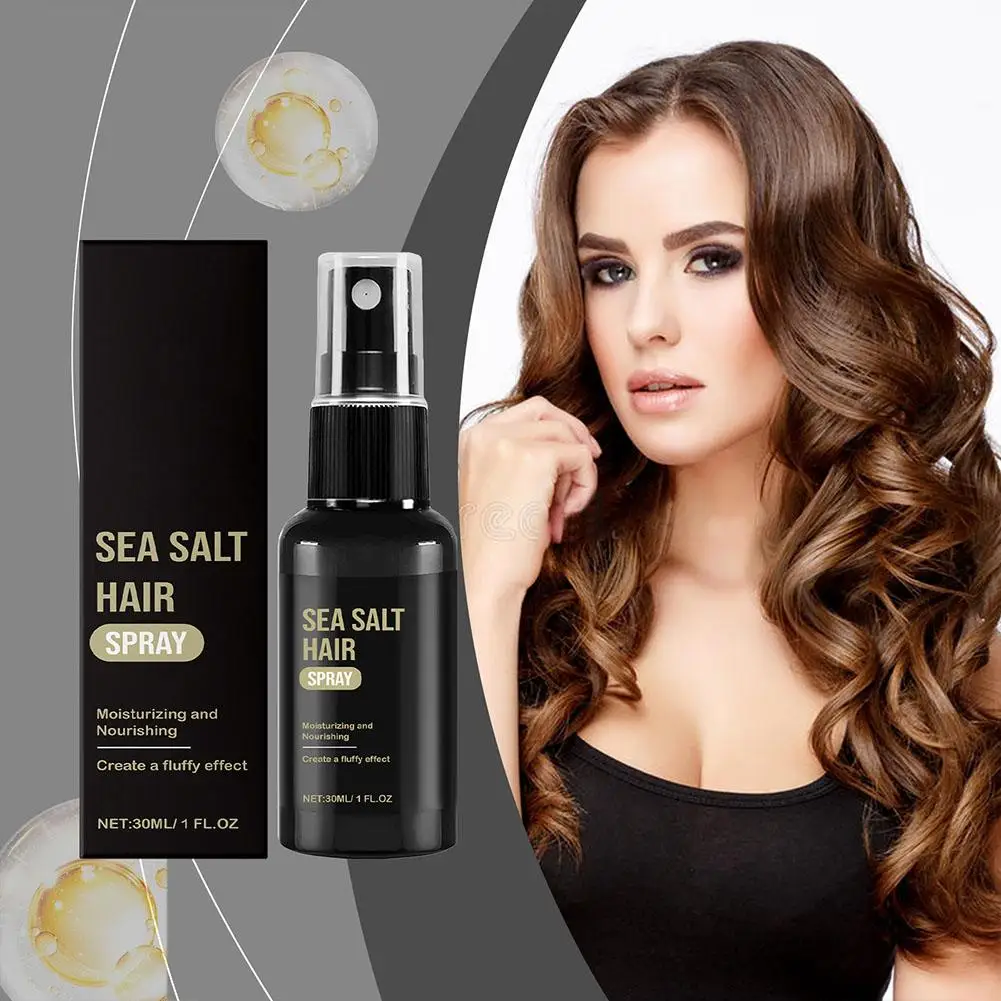 Sea Salt Hair Styling Spray 30ML Improving Thickening Strong Holding Non Greasy Fluffy Volumizing Reducing Sticky Hair Nourishin