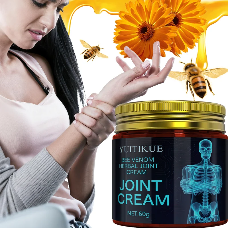 YUITIKU Bee Venom Herbal Joint Cream - Cares for Skin and Joints, Hypoallergenic and Soothing, Suitable for All Skin Types
