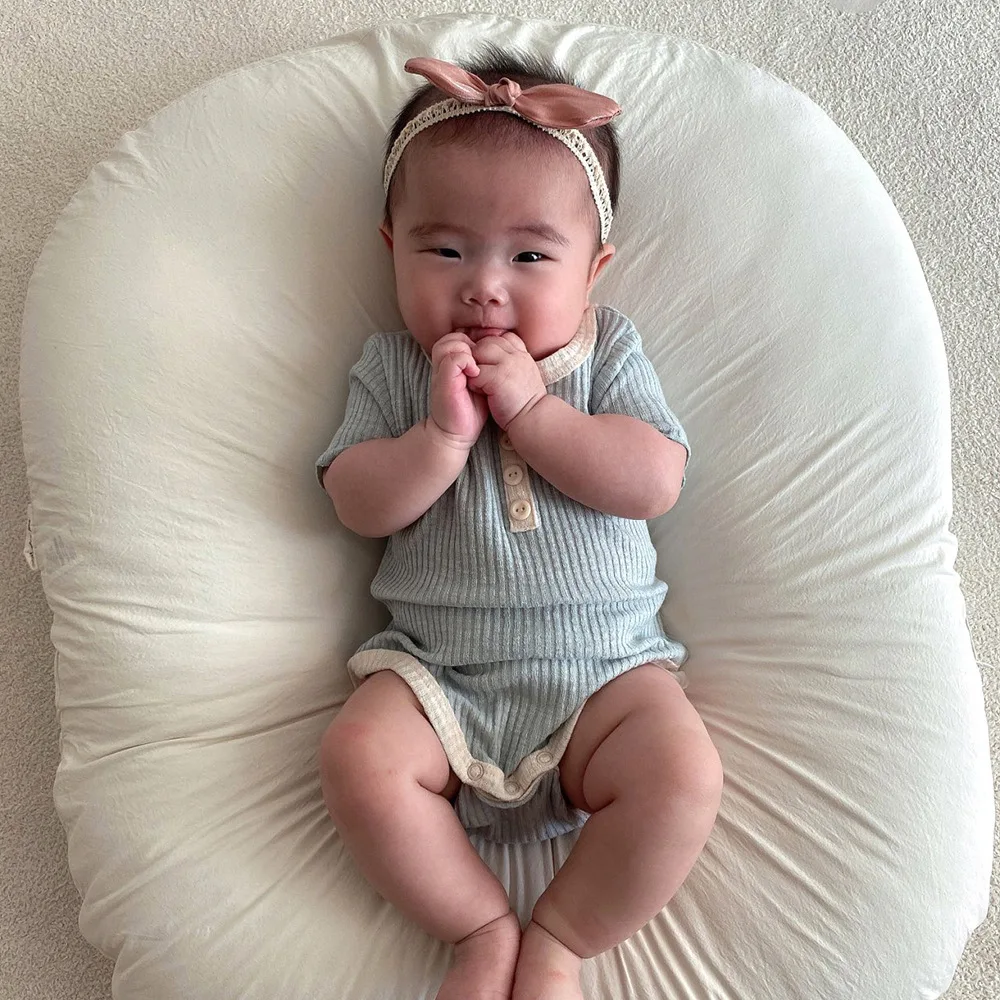 Cotton Summer Baby Bodysuits Striped One Piece