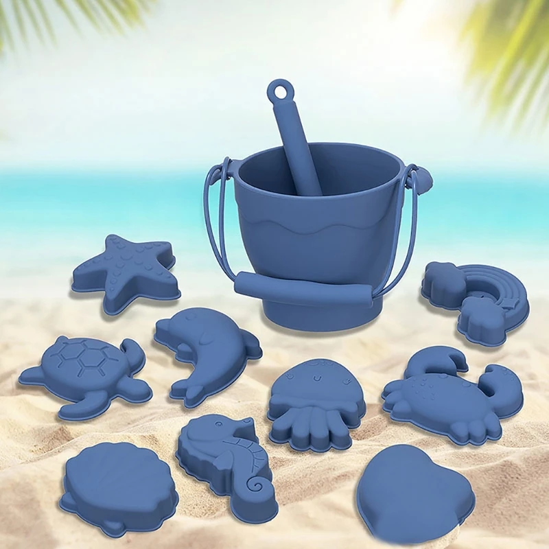 

8PCS Creatively Children Animal Mold Sand Mold DIY Summer Seaside Tool Set Outdoor Sand Playing Toy for Kids Gift