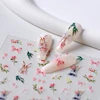 Cute Rabbit Love Heart Bowknot Easter Bunny Eggs Bunny Flower Rose Leaves Nail Art Stickers Charm Garden Animal Manicure Decals 4