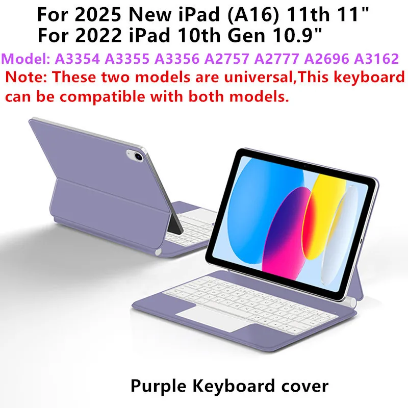 Magic Keyboard for iPad A16 11th 2025 Smart Case for iPad