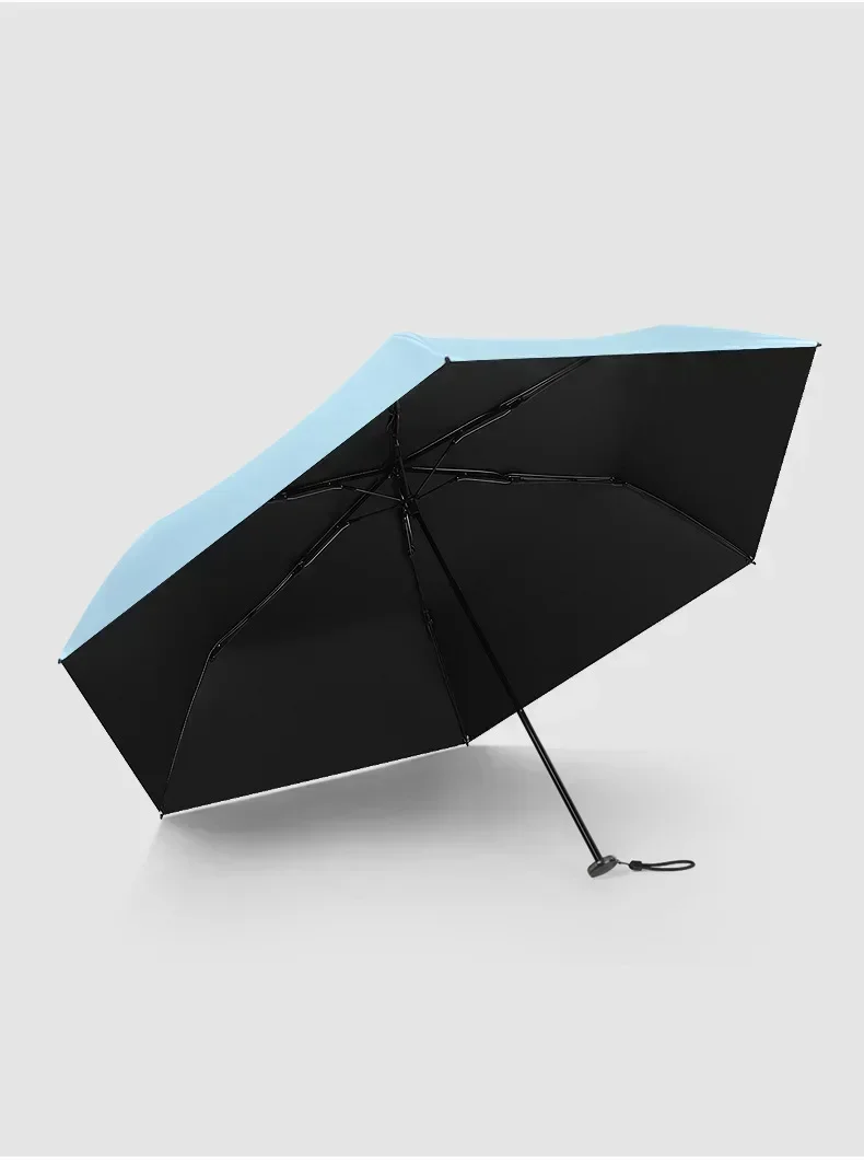 Folding Umbrella Carbon Fiber Anti UV Rain Sun Umbrella Fashionable Portable Windproof Lamp Women's and Men's Sunshade