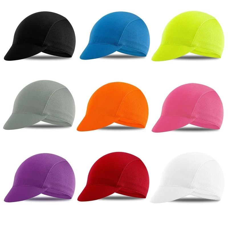 

449B All-match Sports Breathable Hat Suncap Polyester Helmet Liner Hat Boys Girls Sun Brim Hat for Casual Daily Going out