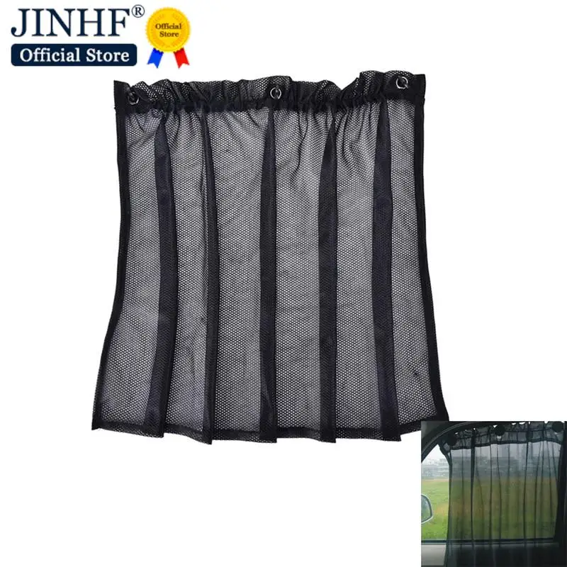 1 Pair Car Uv Protection Side Window Curtain Sunshade Sunscreen Curtain