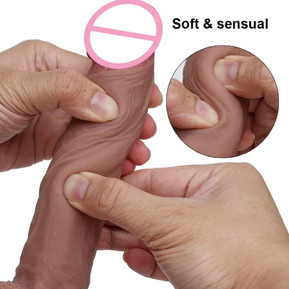7/8 Inch Huge Realistic Dildo Silicone Penis Dong with Suction Cup Women Masturbation Lesbain Anal Sex Toys Adults 18 sex toys