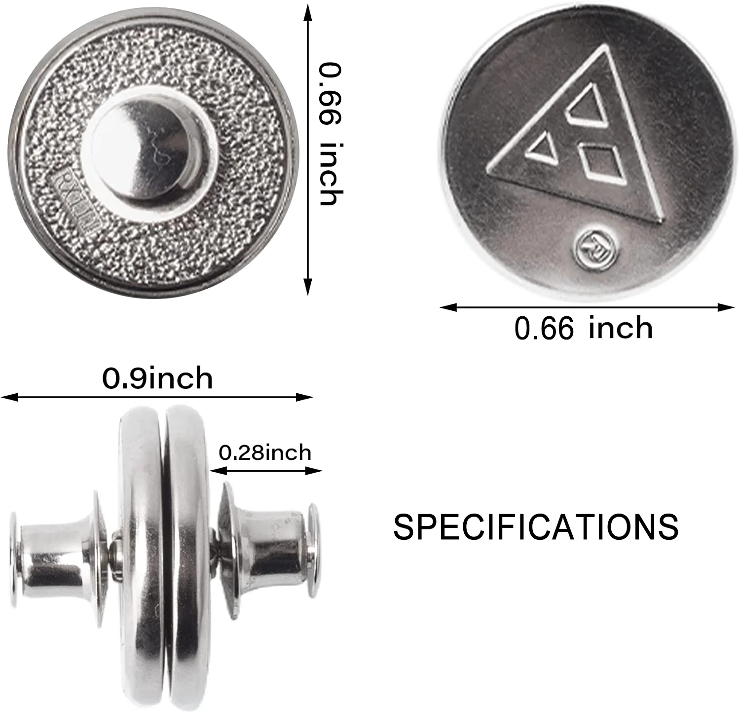 Fivela de cortina magnética, botão destacável, acessórios do quarto, botão do metal, ofício do holdback, decoração Home, 3 pares