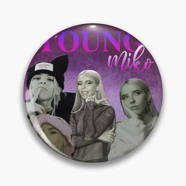 

Young Miko Soft Button Pin Badge Decor Funny Lapel Pin Lover Women Clothes Gift Fashion Cartoon Cute Hat Metal Brooch Creative